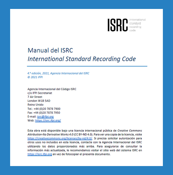 Códigos ISRC AGEDI